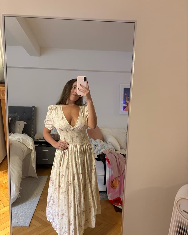 LoveShackFancy Long Floral Dress - Image 3