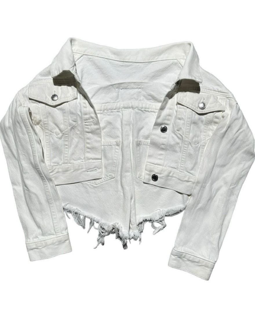 Alexander Wang Distressed Denim Shorts - Image 2