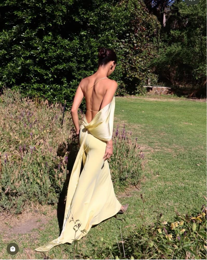 Yellow Wedding Guest Gown  - Image 2