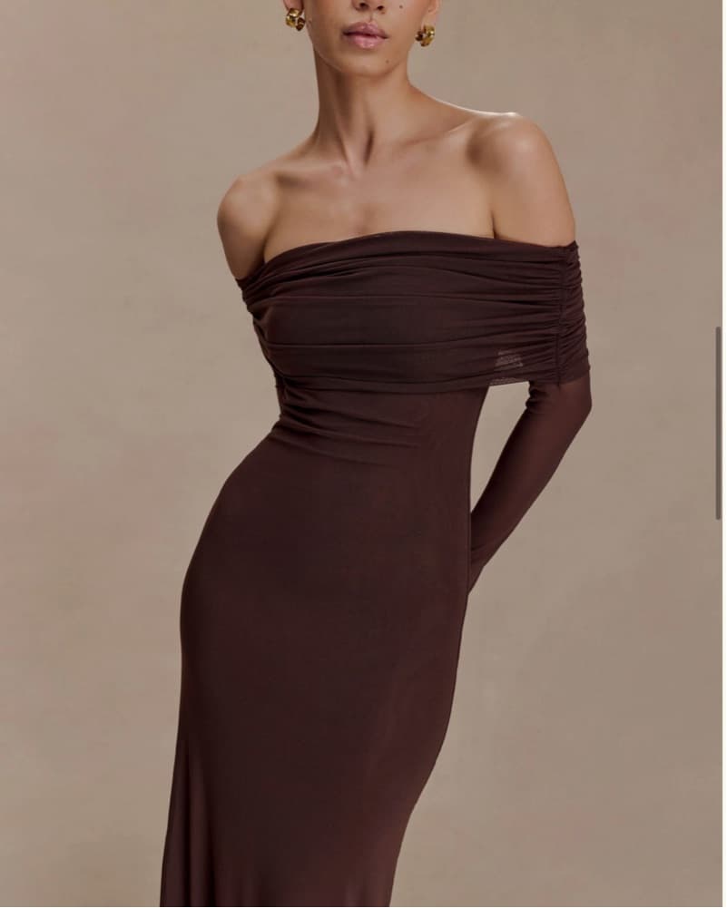 Off The Shoulder Maxi Dress - Image 1