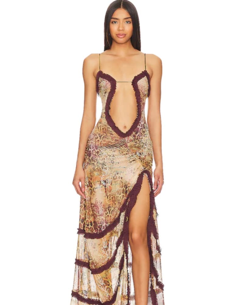 Jade London- Maxi Dress in Leopard - Image 1
