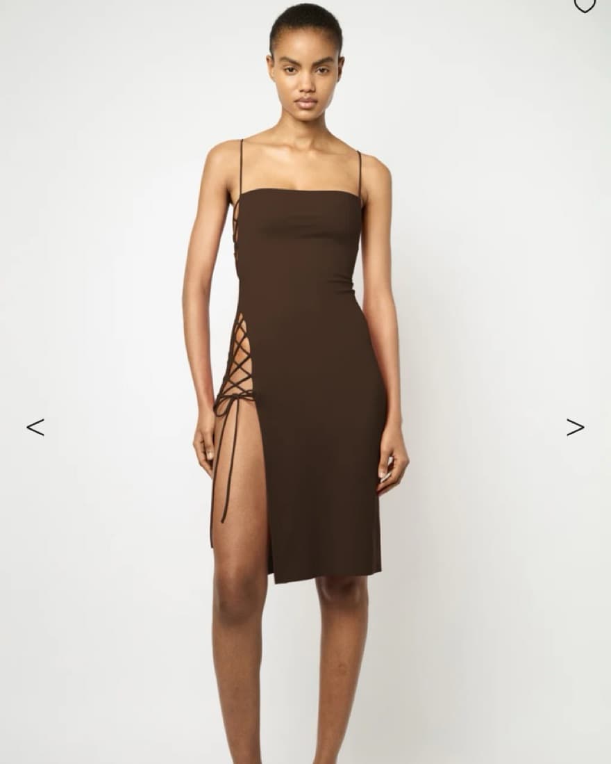 Marcia Heartbreaker Dress with Slit  - Image 2