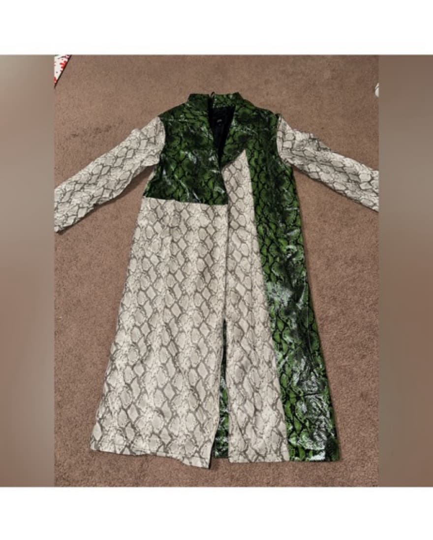 River Island Animal Print Leather Coat  - Image 3