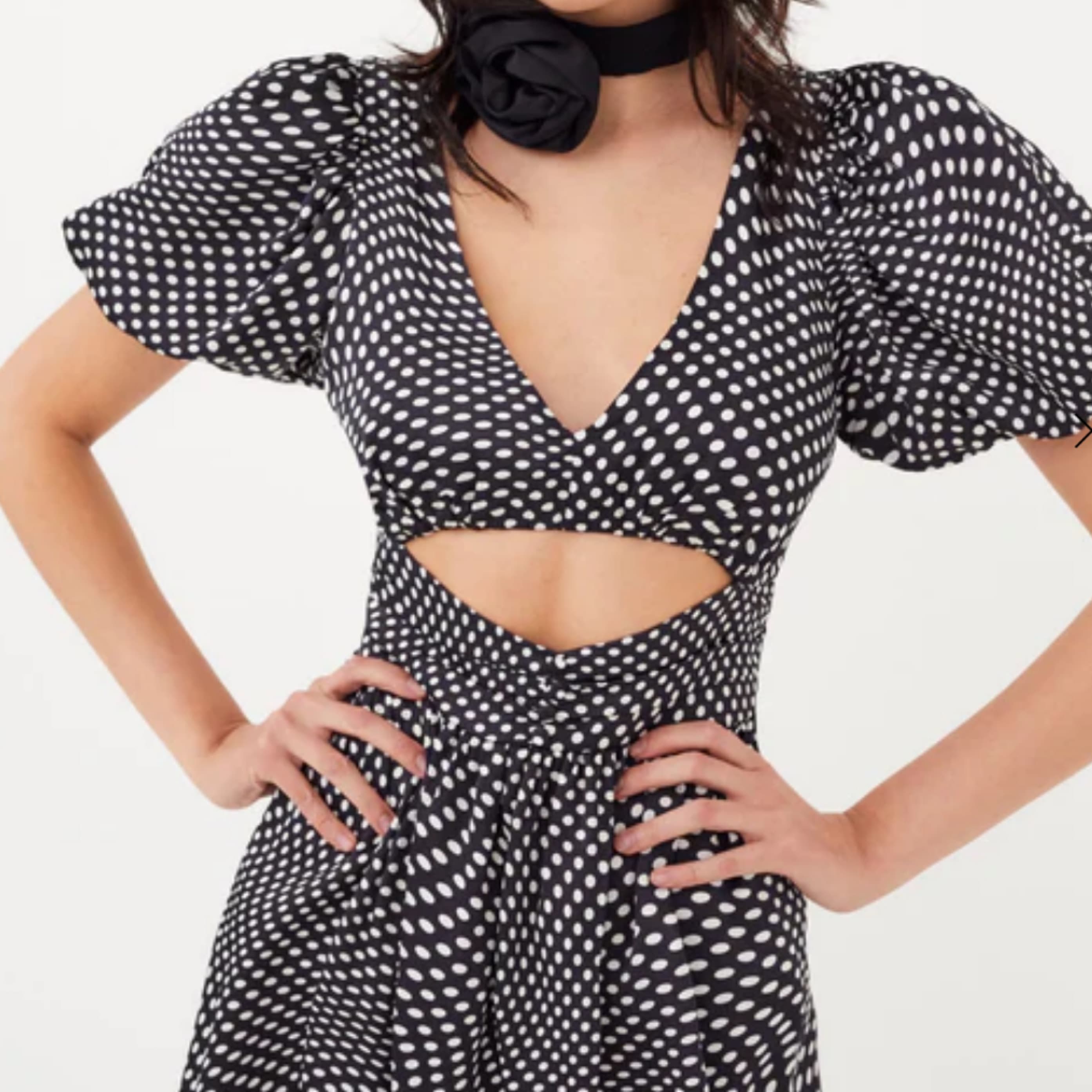 For Love & Lemons Anya Polka Dot Dress - Image 6