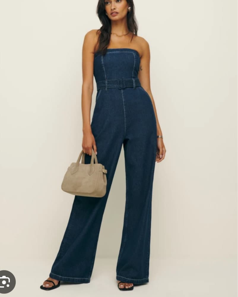 Reformation Denim Jumpsuit - Image 1