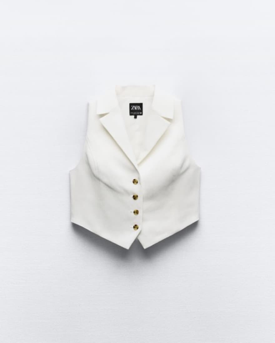 Zara Vest With Open Tie Back - Image 1