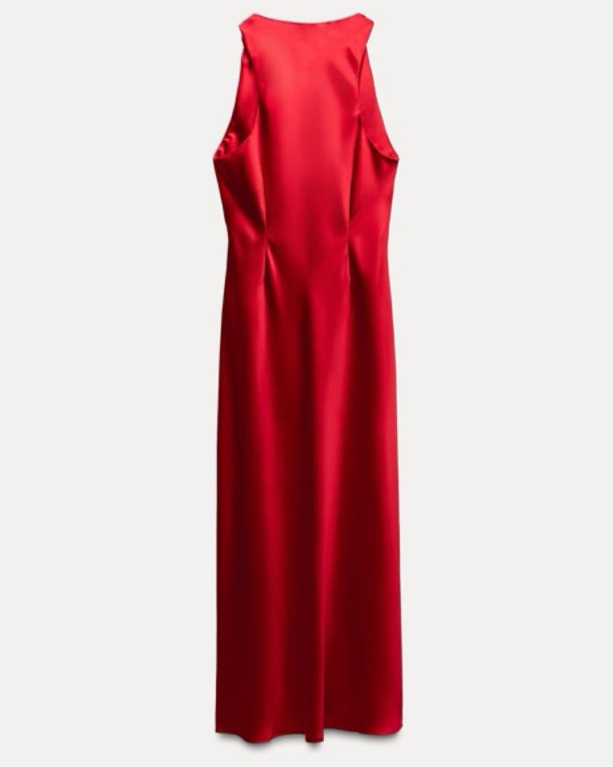 Red Zara Midi Dress  - Image 4