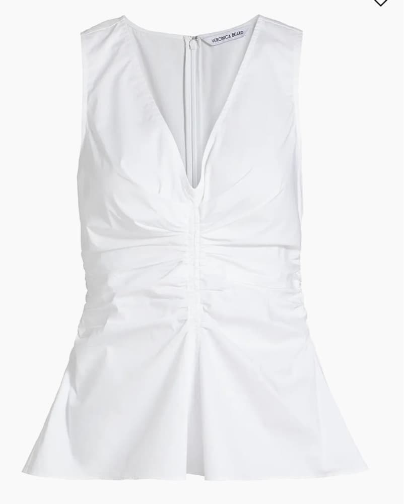 Veronica beard white blouse - Image 1