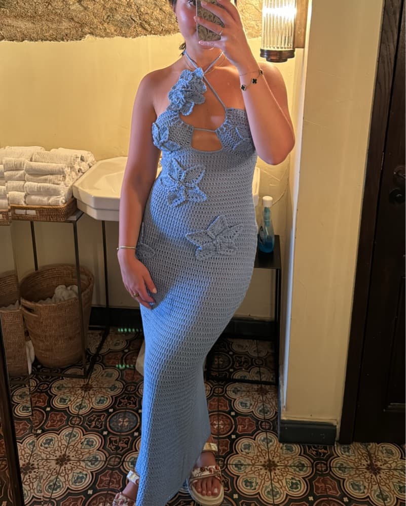 Meshki Kyla Crochet Dress - Image 3