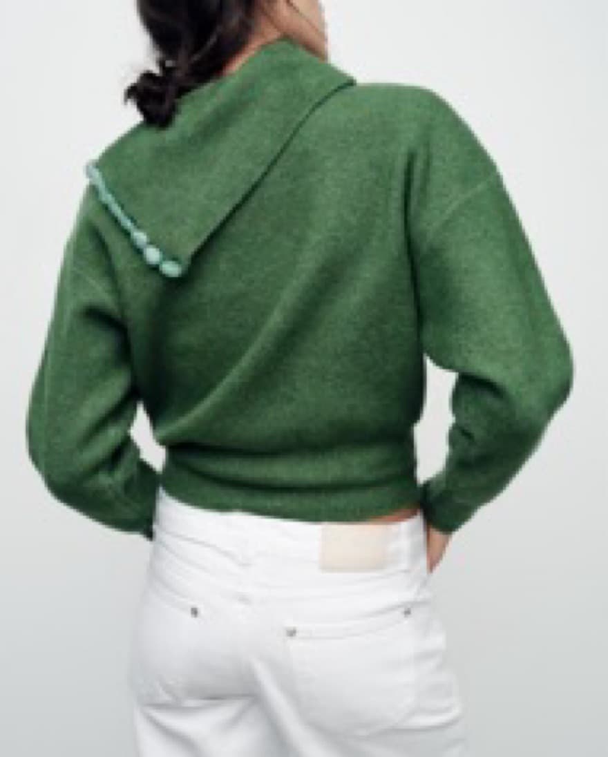 Green Zara Knit Sweater - Image 2
