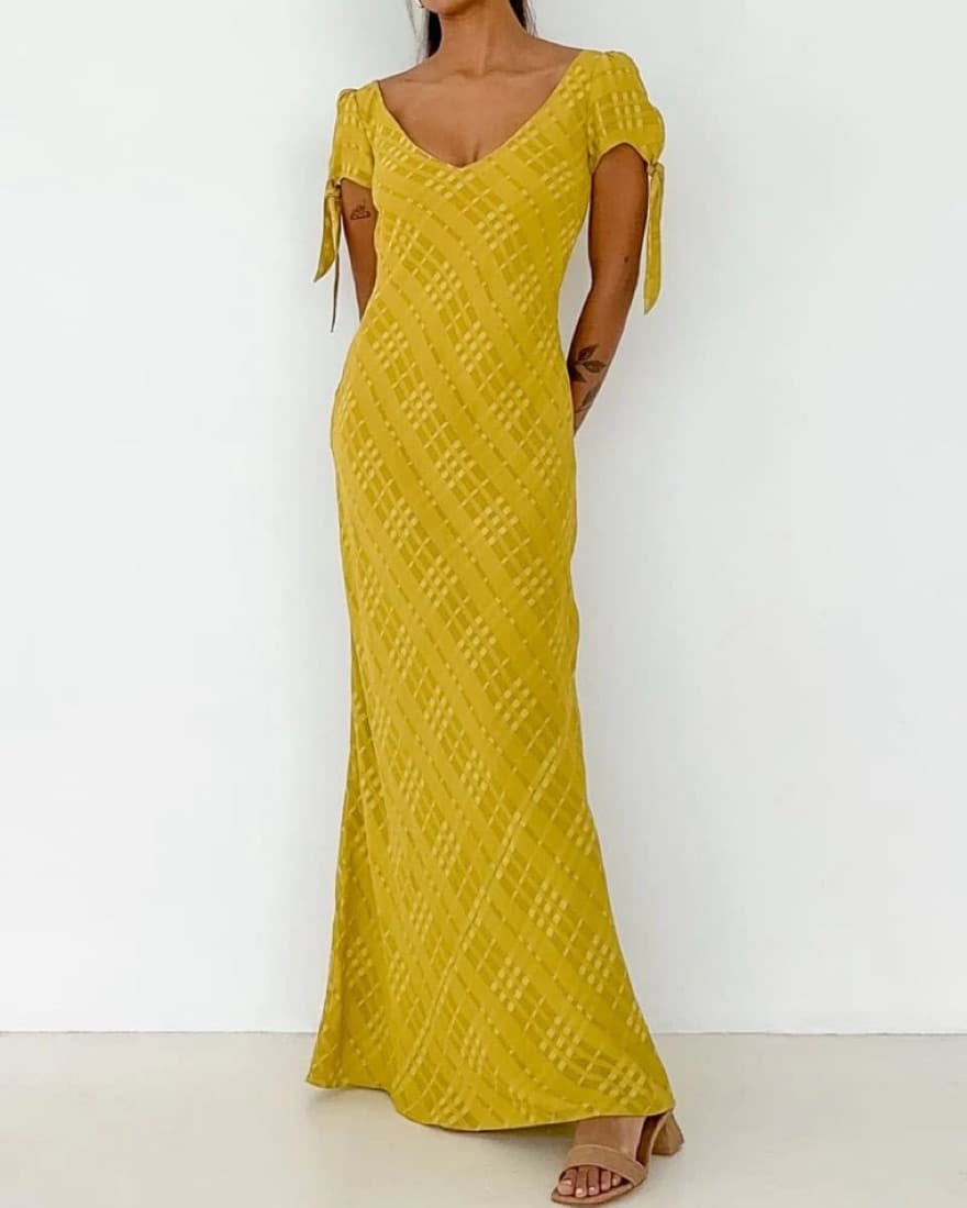 Rumored Dakota Maxi Dress Picnic Plaid - Image 2