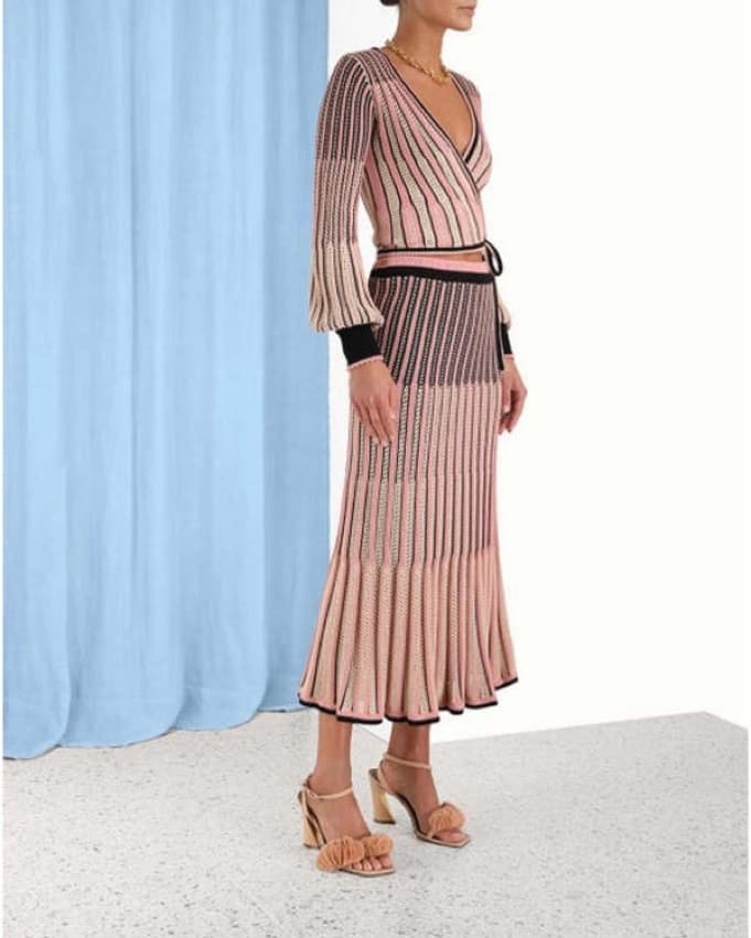 Zimmermann Wrap Pointelle Sweater - Image 3