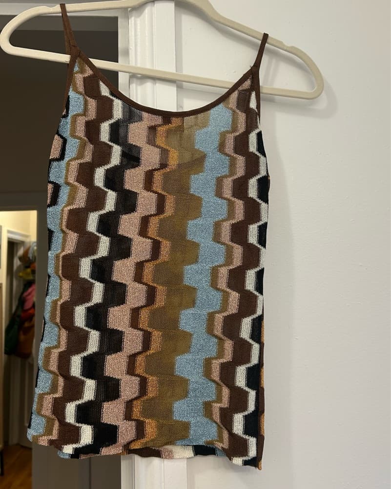 Vintage Missoni Metallic Tank Top - Image 2