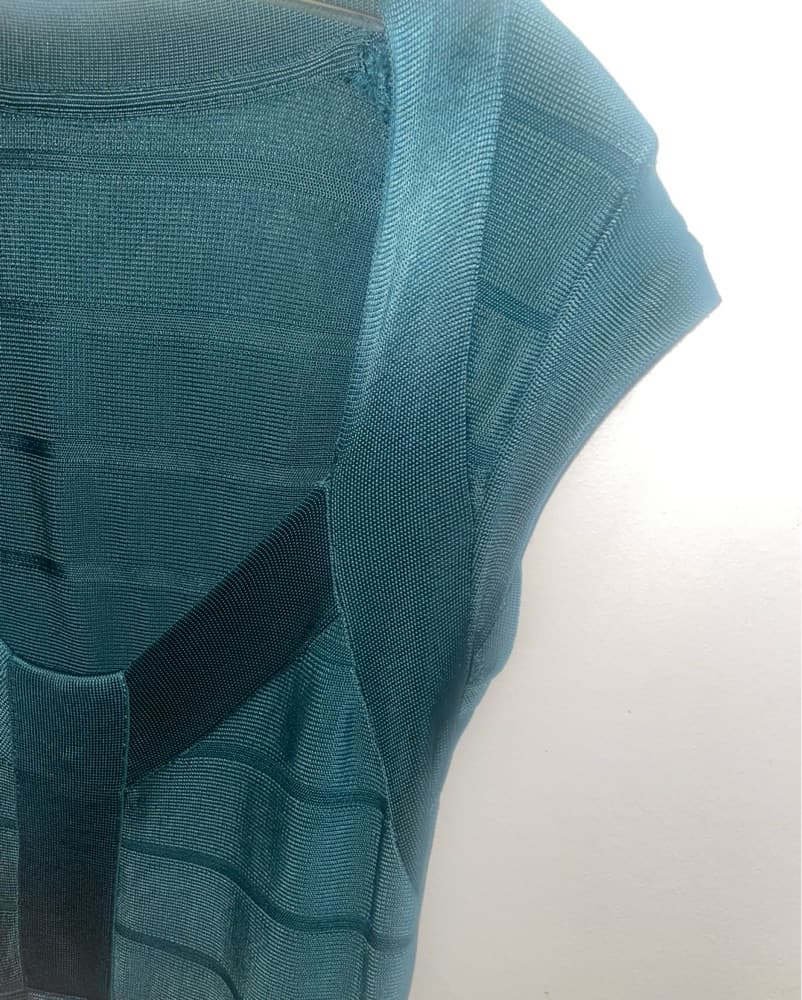 French connection teal green bandage  - Image 5