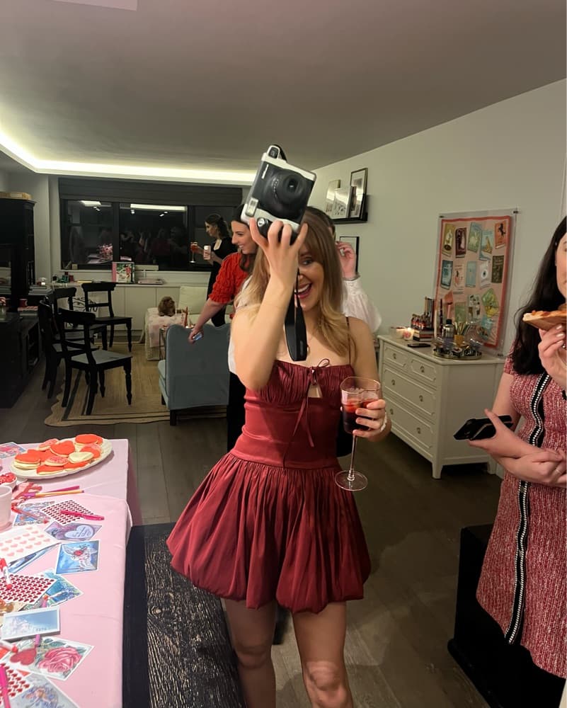Maison Armory Red Bubble Dress - Image 4