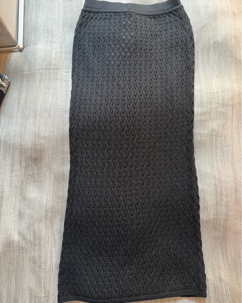 Falconer Textured Knit Maxi Skirt - Image 2