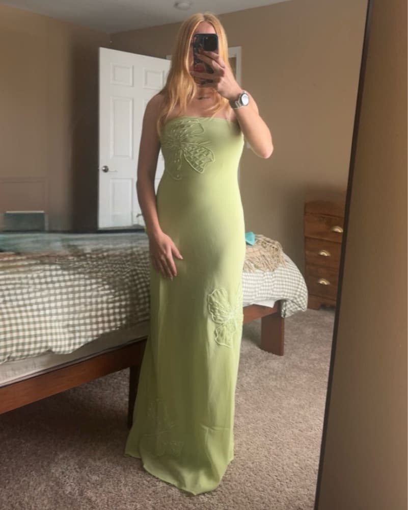Sassafras Beaded Strapless Maxi Dress - Image 2