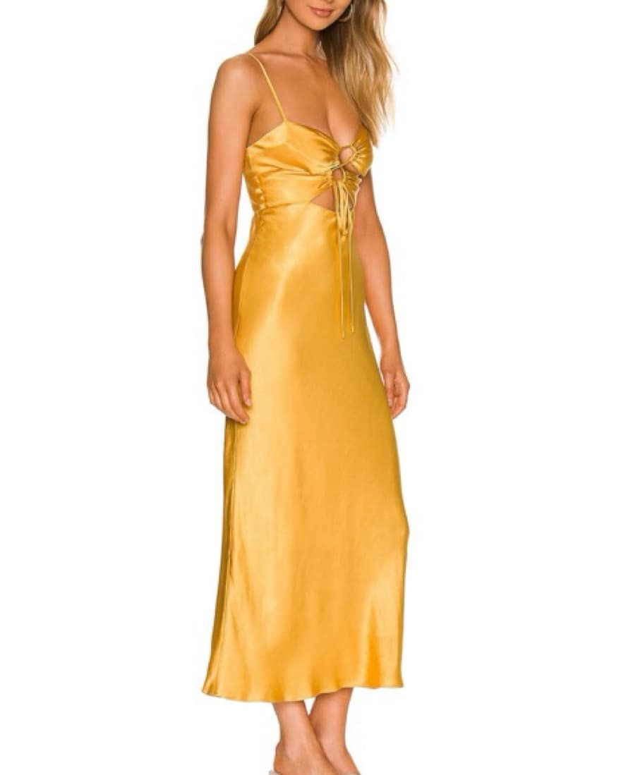 Shona Joy Alma Lace Up Midi dress - Image 2