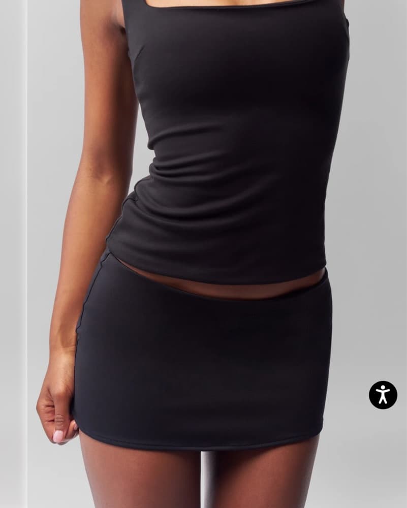 guizio micro mini stretch skirt - Image 3