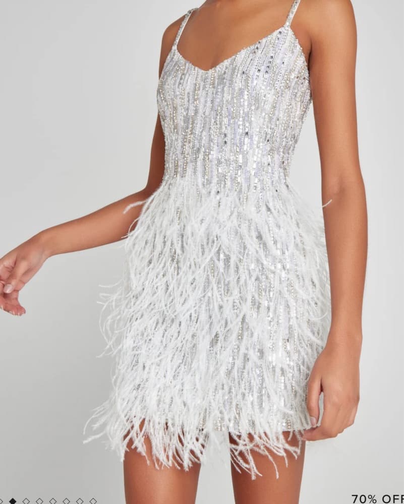 Nadine Merabi White Cocktail Dress - Image 2