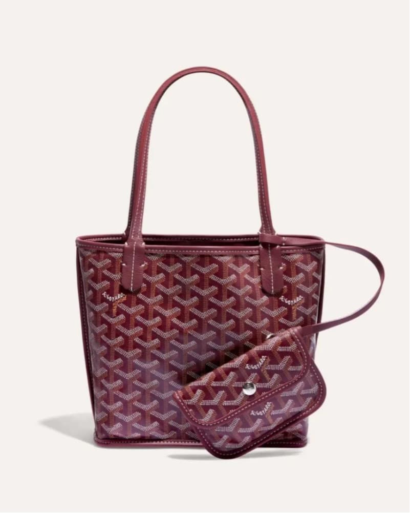 Maroon Goyard Handbag - Image 1