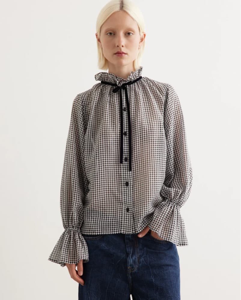 GANNI Gingham Blouse  - Image 1