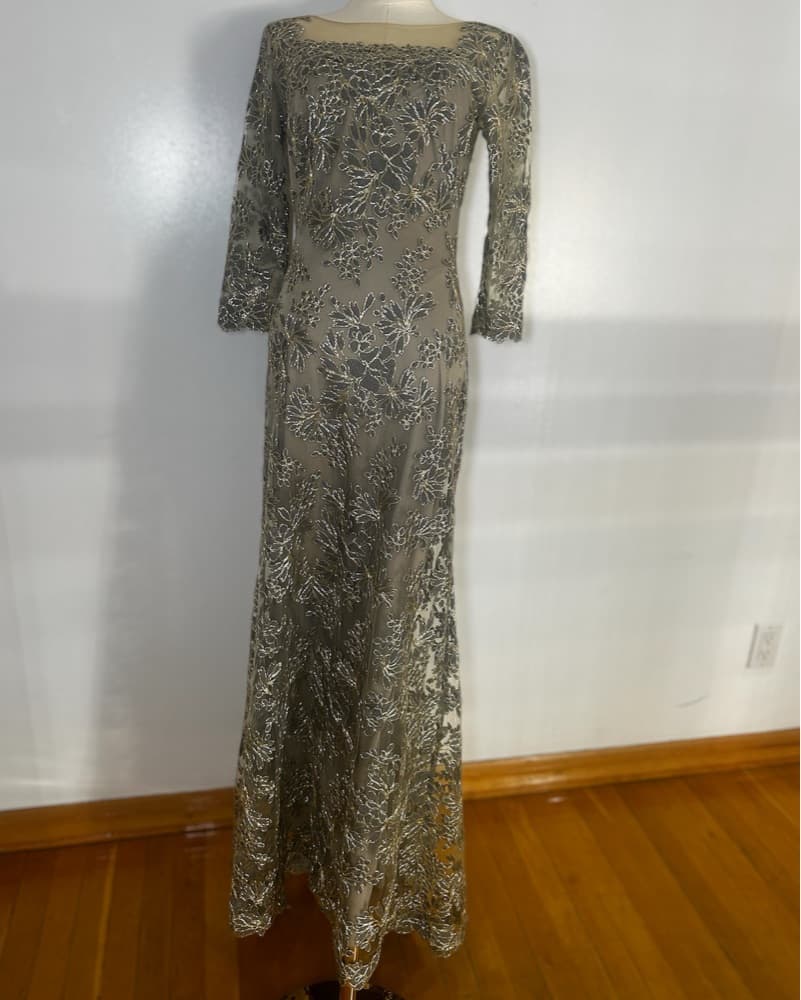 $1000 MODEST DESIGNER GOWN - Image 2
