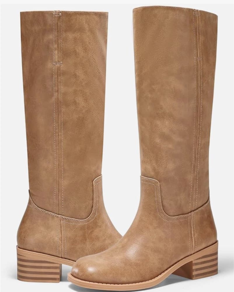 Timeless Tan Knee-High Boots - Image 2