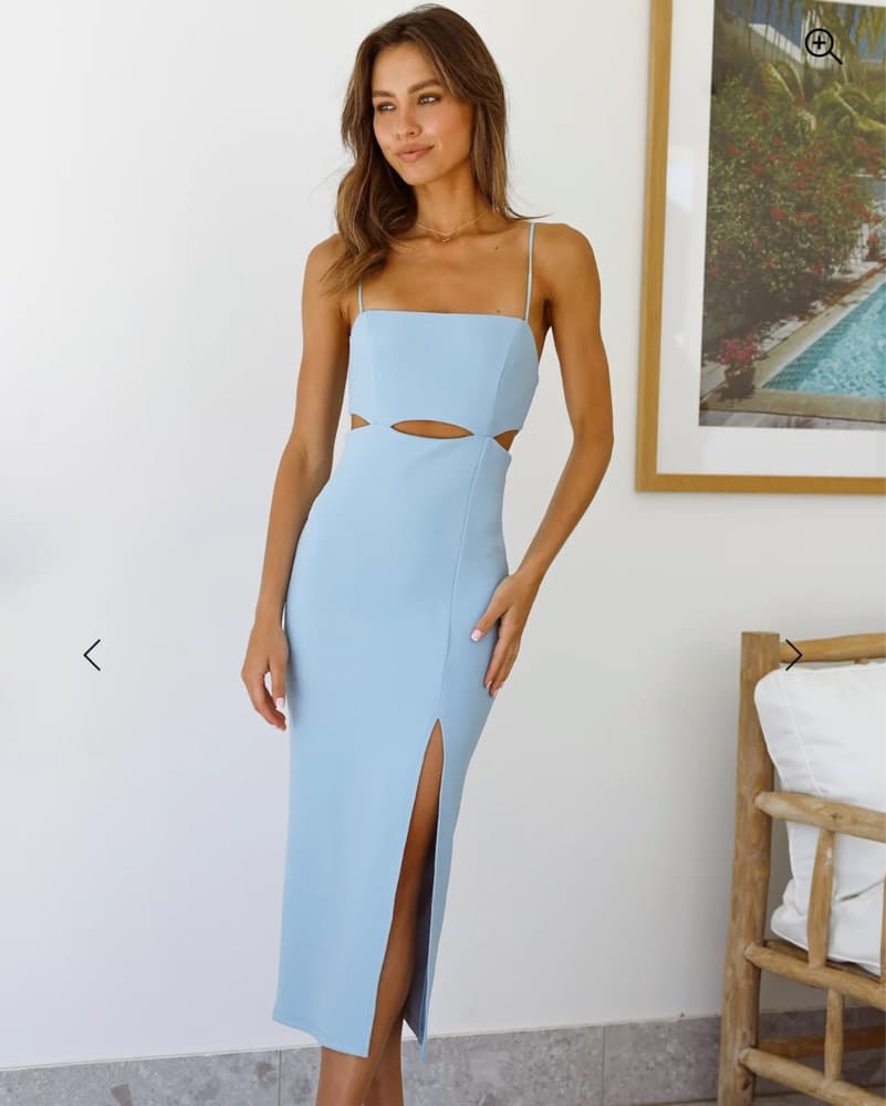 Elegant Cutout Midi Dress - Image 3