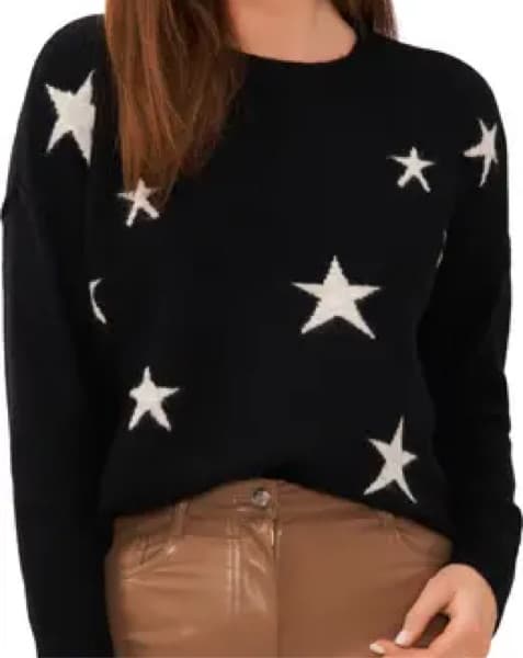 Vince Camuto Star Sweater Navy Blue - Image 2