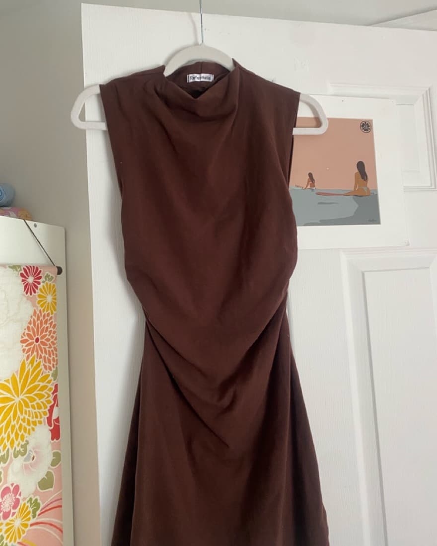 Brown Reformation Dress - Image 1