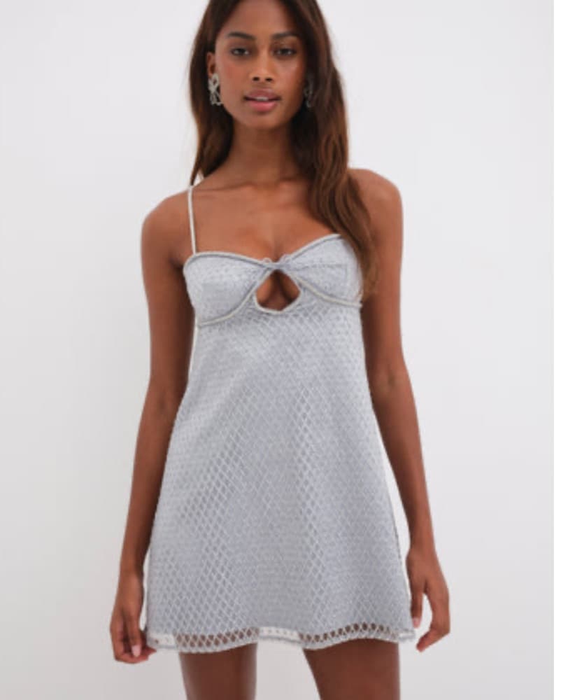 For Love And Lemons Glitter Slip Dress - Image 1