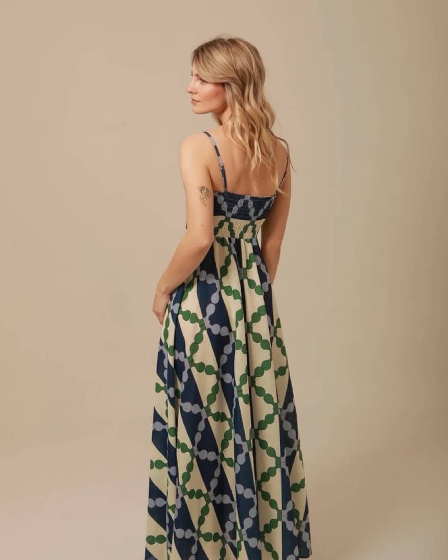Vibrant Floral Maxi Dress - Image 1