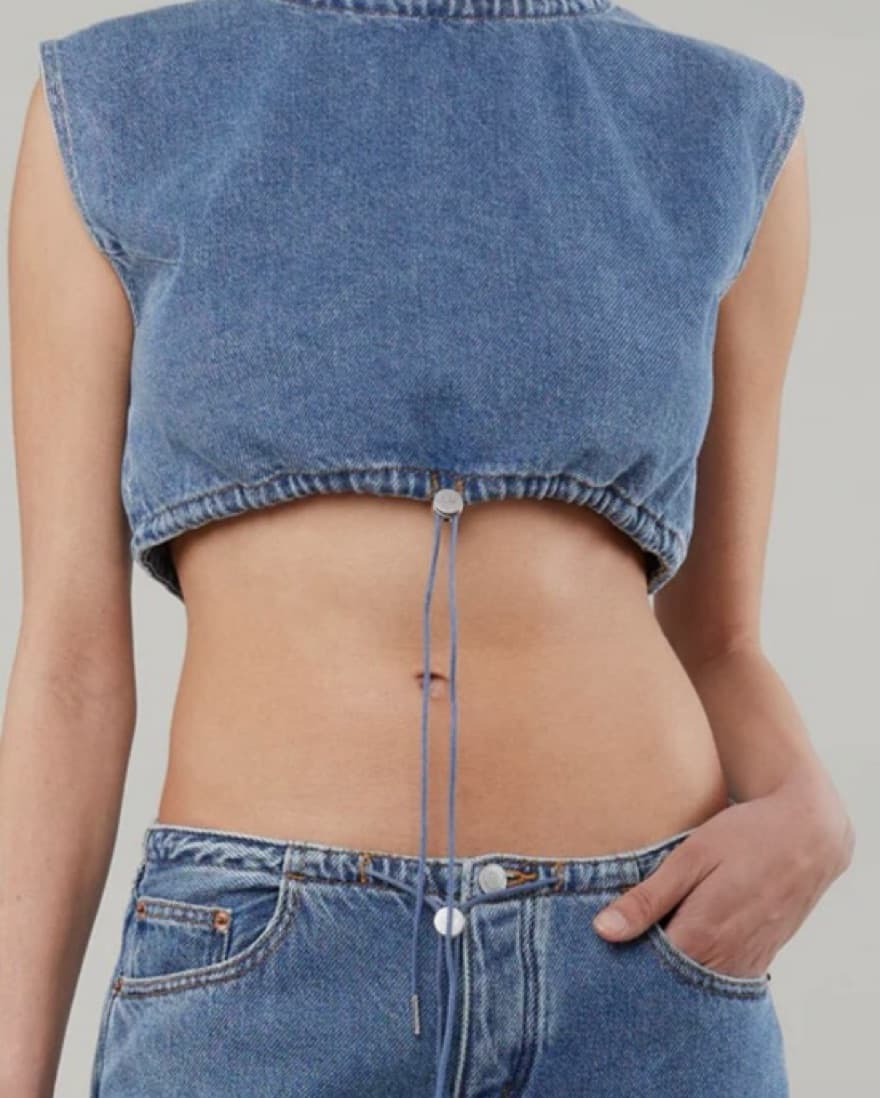 Still Here Cool Crop Top And Jeans Set - Image 1