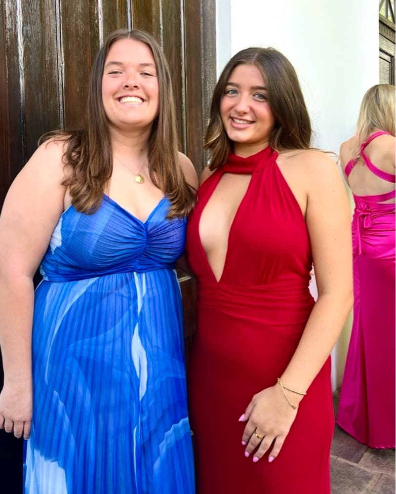 Red Revolve formal dress - Image 2