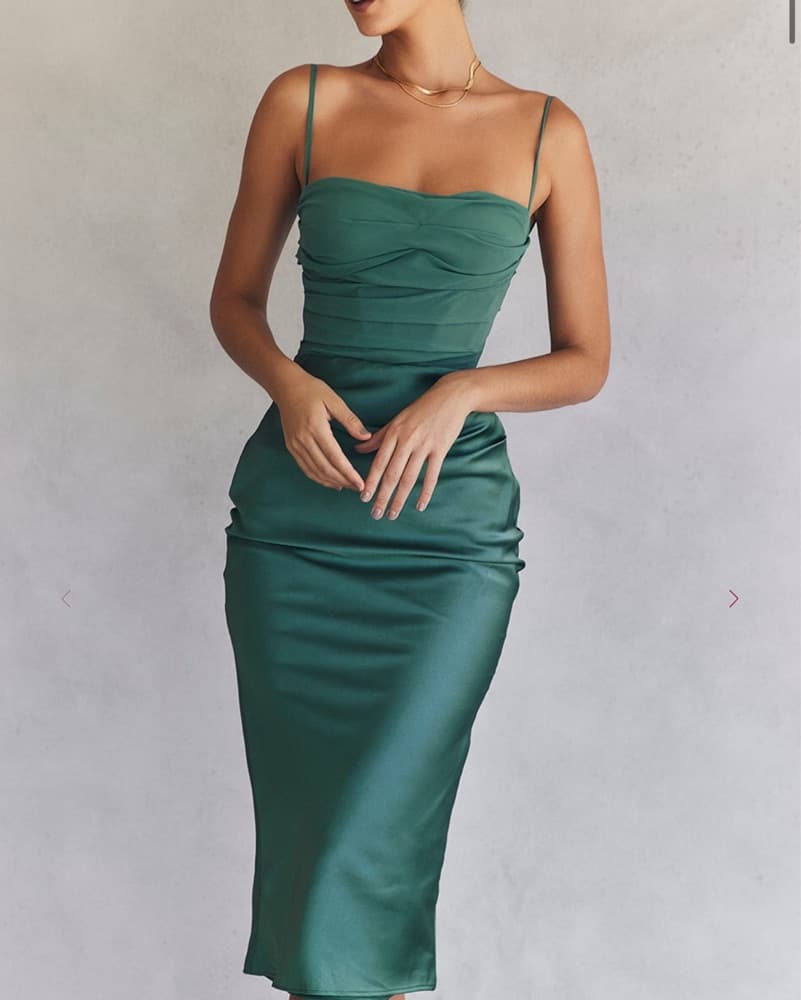 House of CB Teia Forest Draped Corset - Image 1
