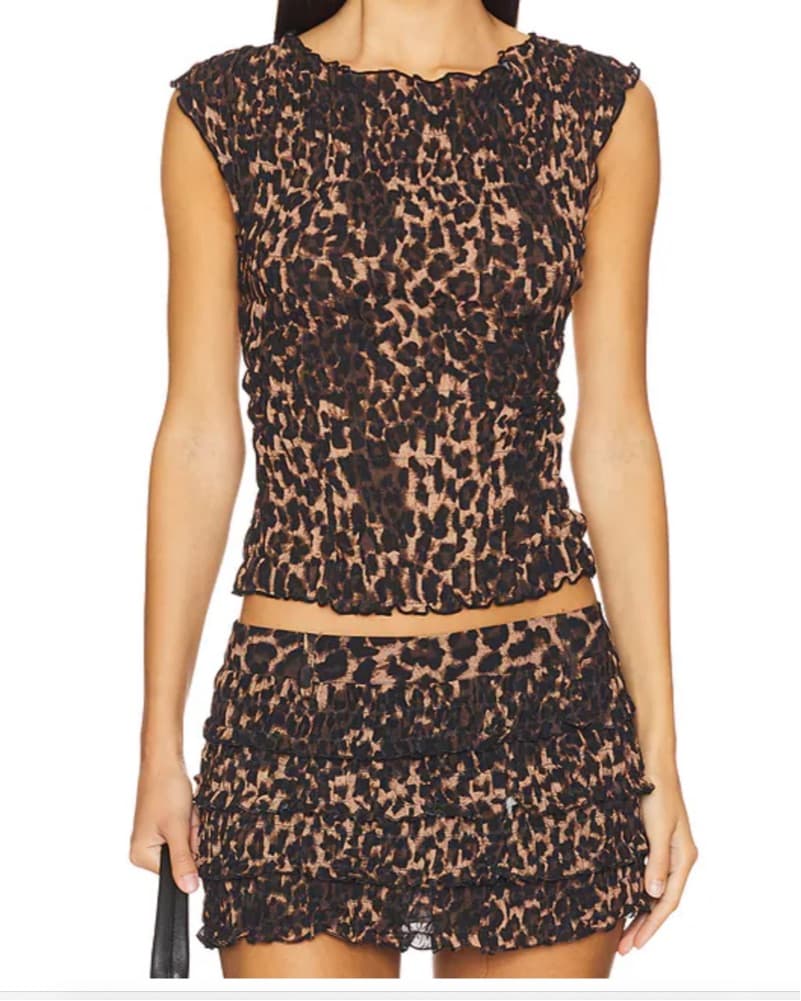 Lioness Leopard Skort Set  - Image 2