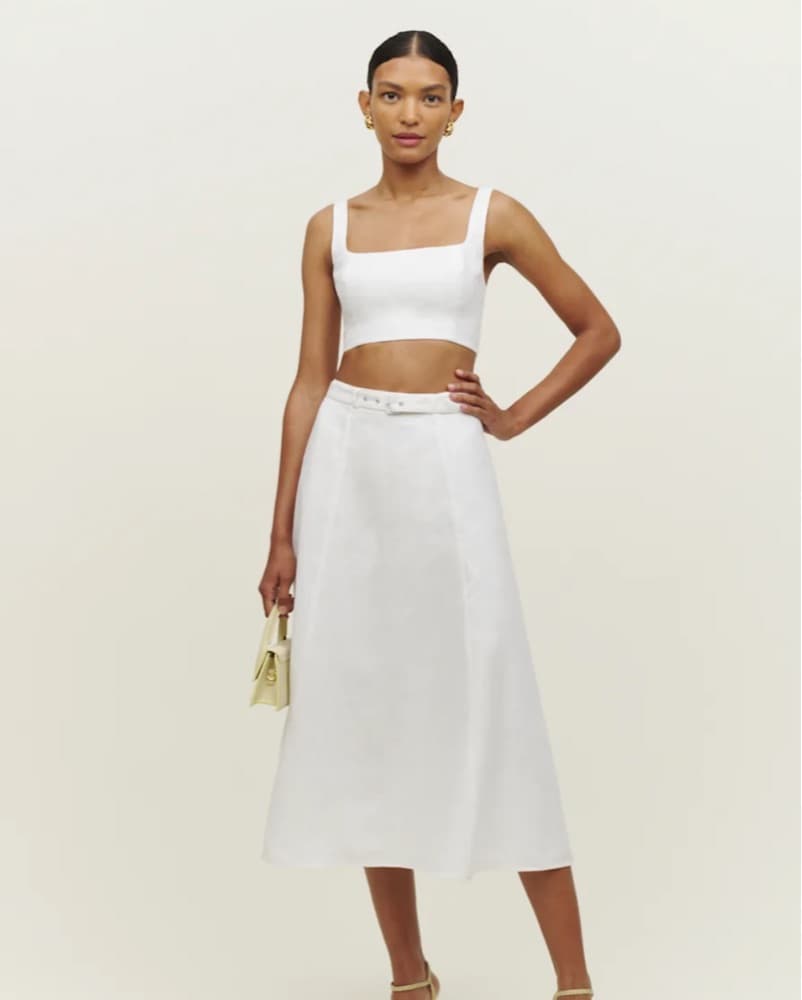 Reformation Linen Cole Two Piece Set - Image 1