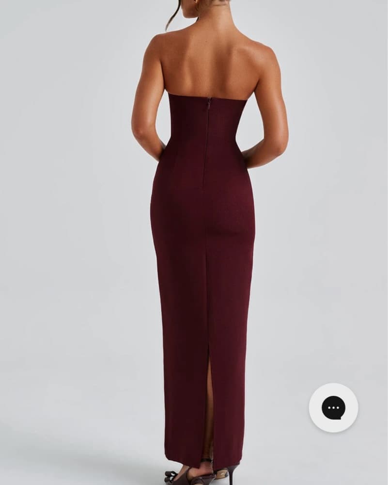 Yulia Maxi Dress - Cherry Lacquer - Image 6