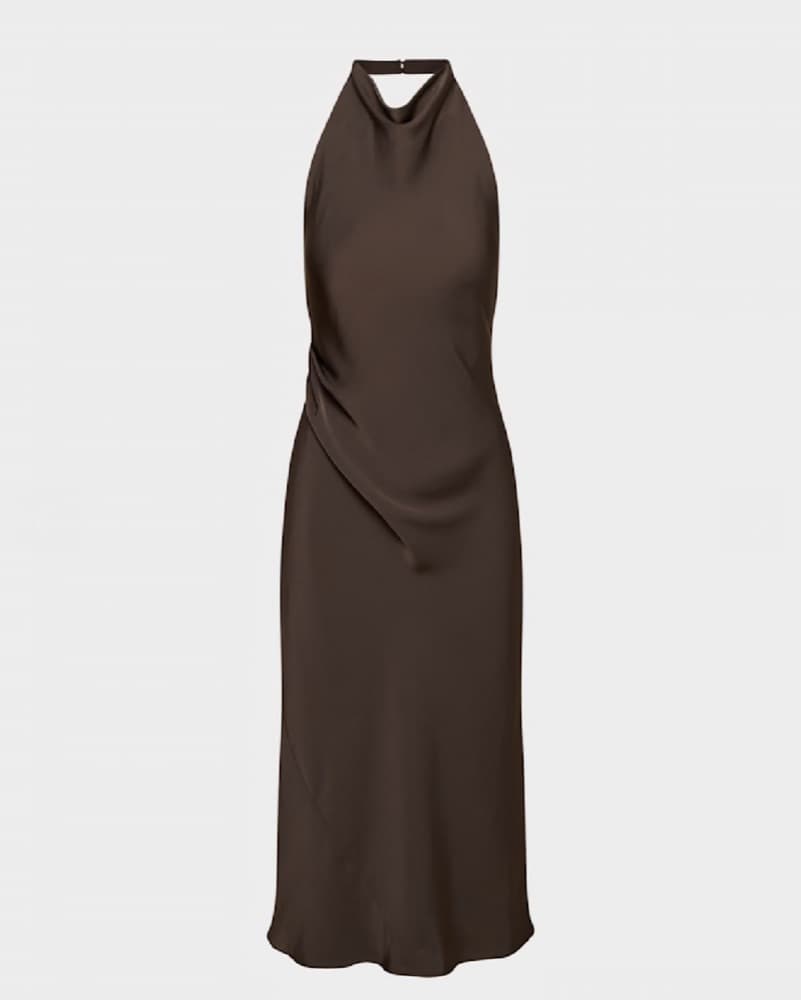 Aritzia Elegant Halter Midi Dress - Image 1