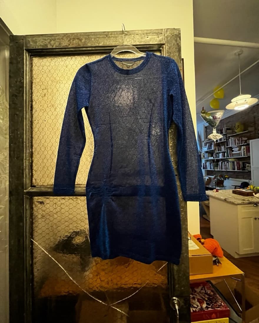 Cynthia Rowley Long Sleeve Blue Sparkle - Image 2