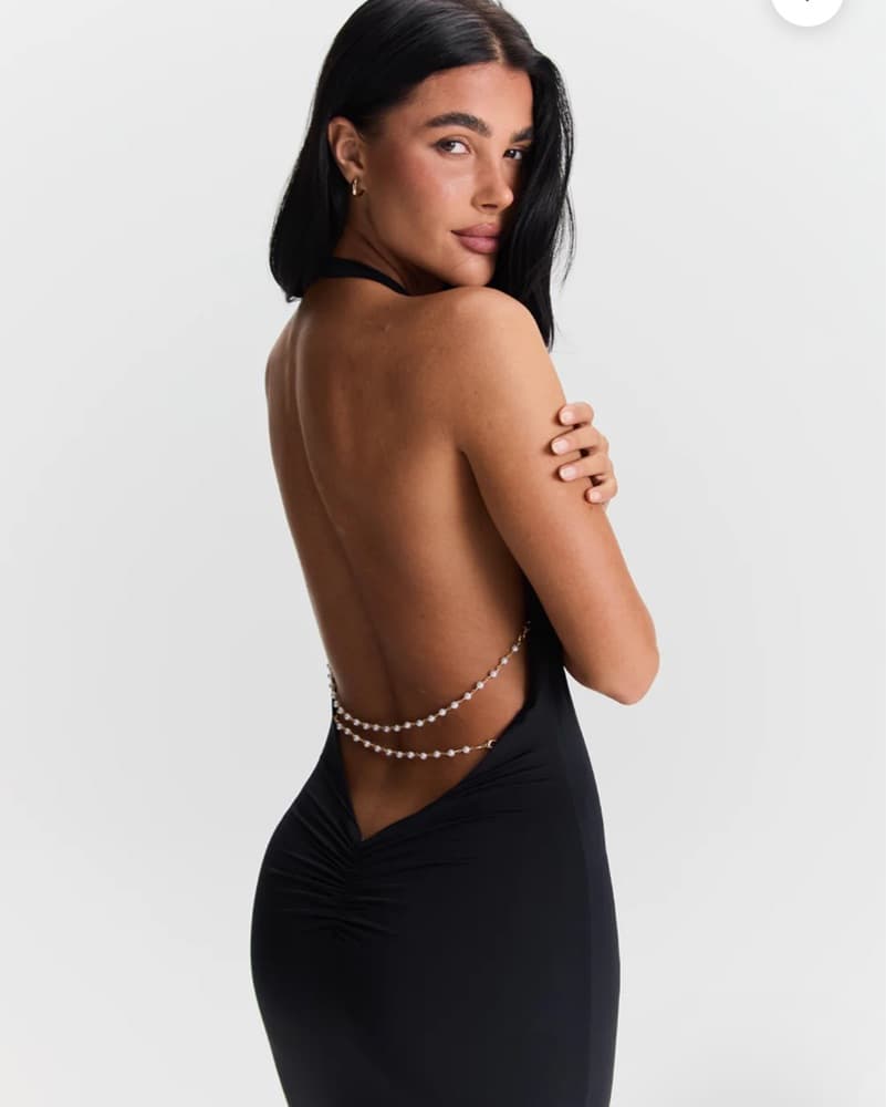 Black Sasha Therese Formal Maxi Dress  - Image 2