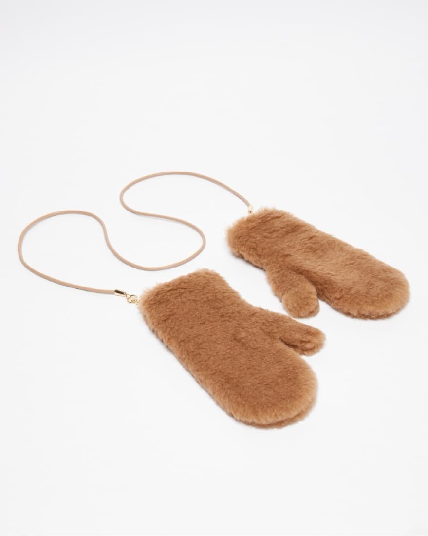 Max Mara Ombrato Teddy Mittens  - Image 1