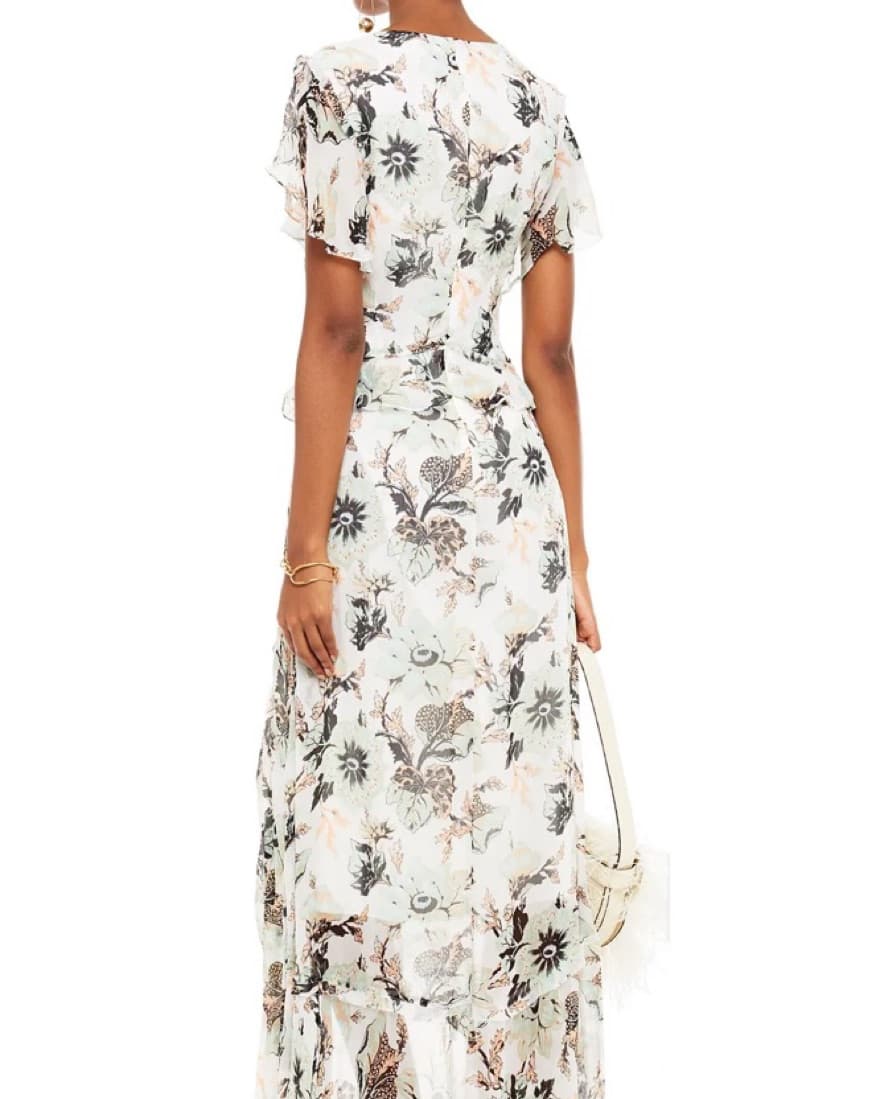 DVF Floral Maxi Dress - Image 3