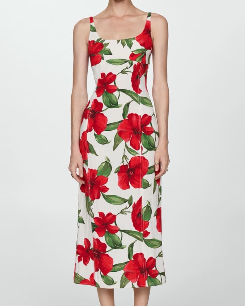 Vibrant Floral Maxi Dress - Image 1