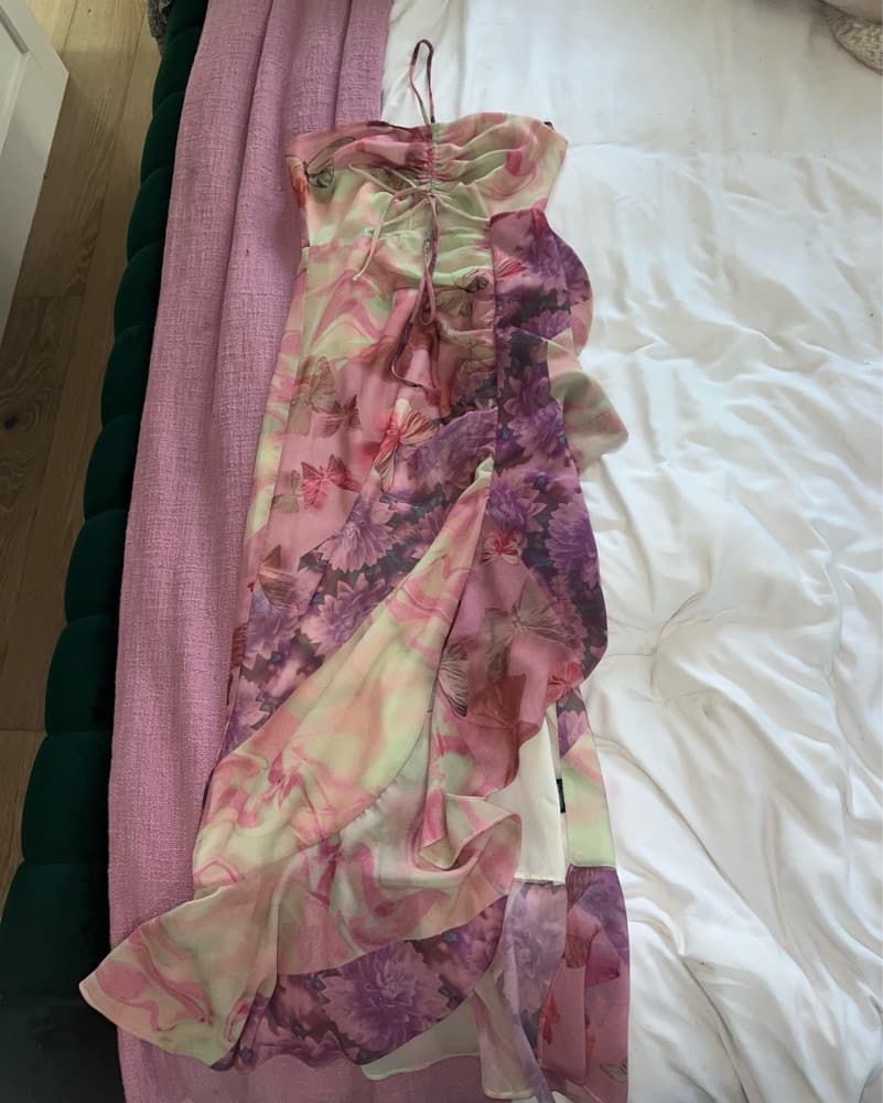 NBD Bellisima Dress in patchwork/multi - Image 4