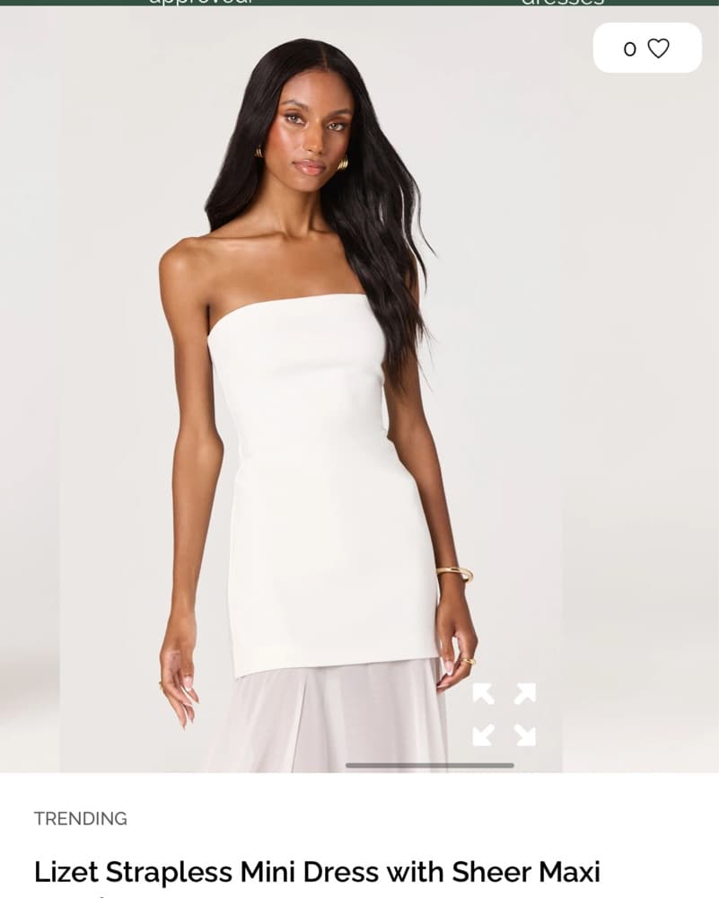 Lizet Strapless Mini Dress astr The Labe - Image 6
