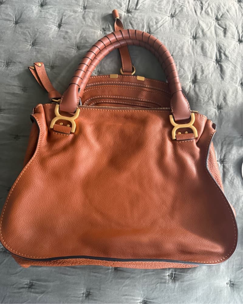 Chloe Marcie Tan Satchel Bag Tote NEW - Image 5
