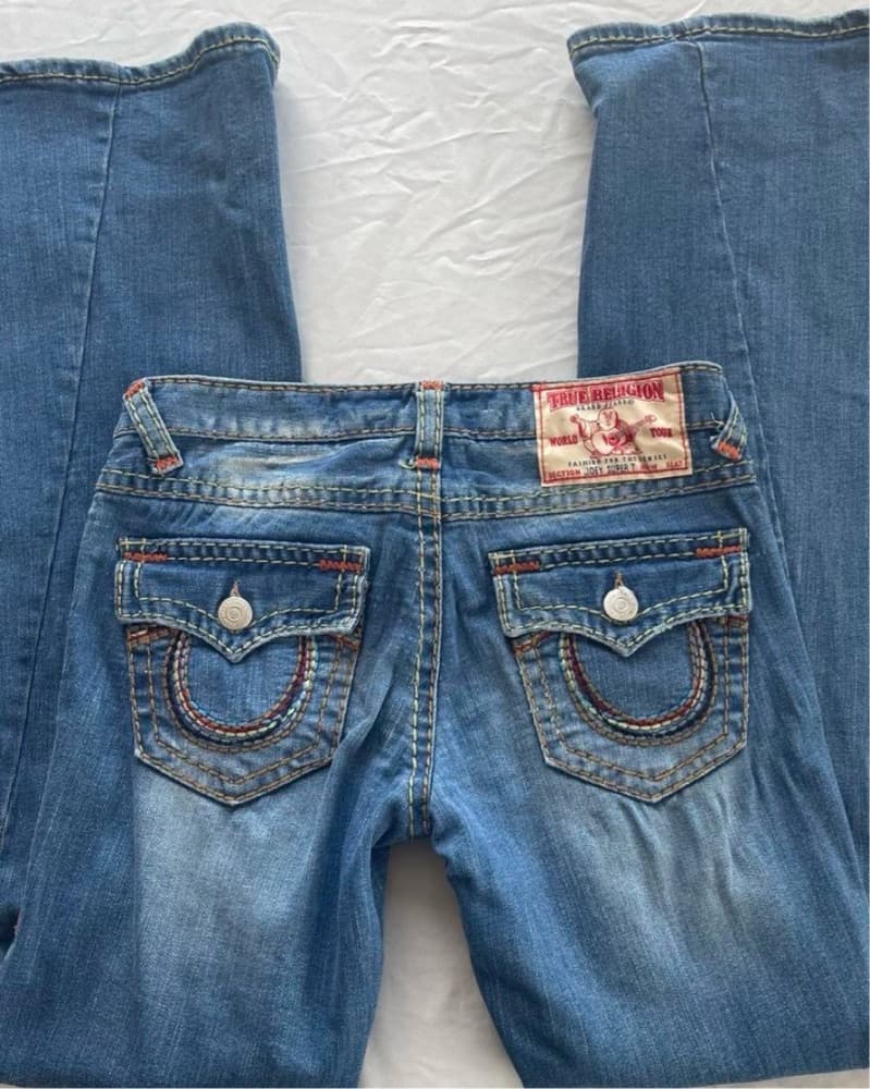 True Religion Women's Distressed Denim Jeans - Image 3