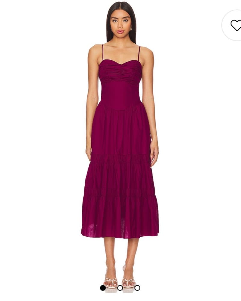 Magenta Midi Dress  - Image 1